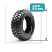 Metalowy regał na opony THORAX TYRE, 1770x1200x600 mm, 2+1 półki, 100 kg, czarny - TechViking #4